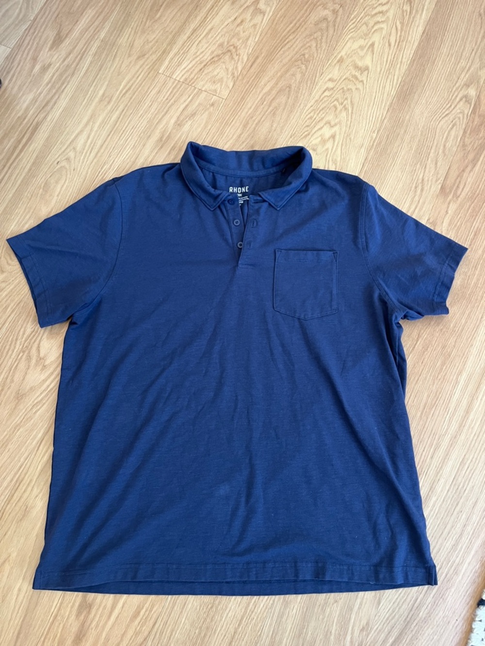 RHONE Men's Navy Blue Pocket Polo size XXL